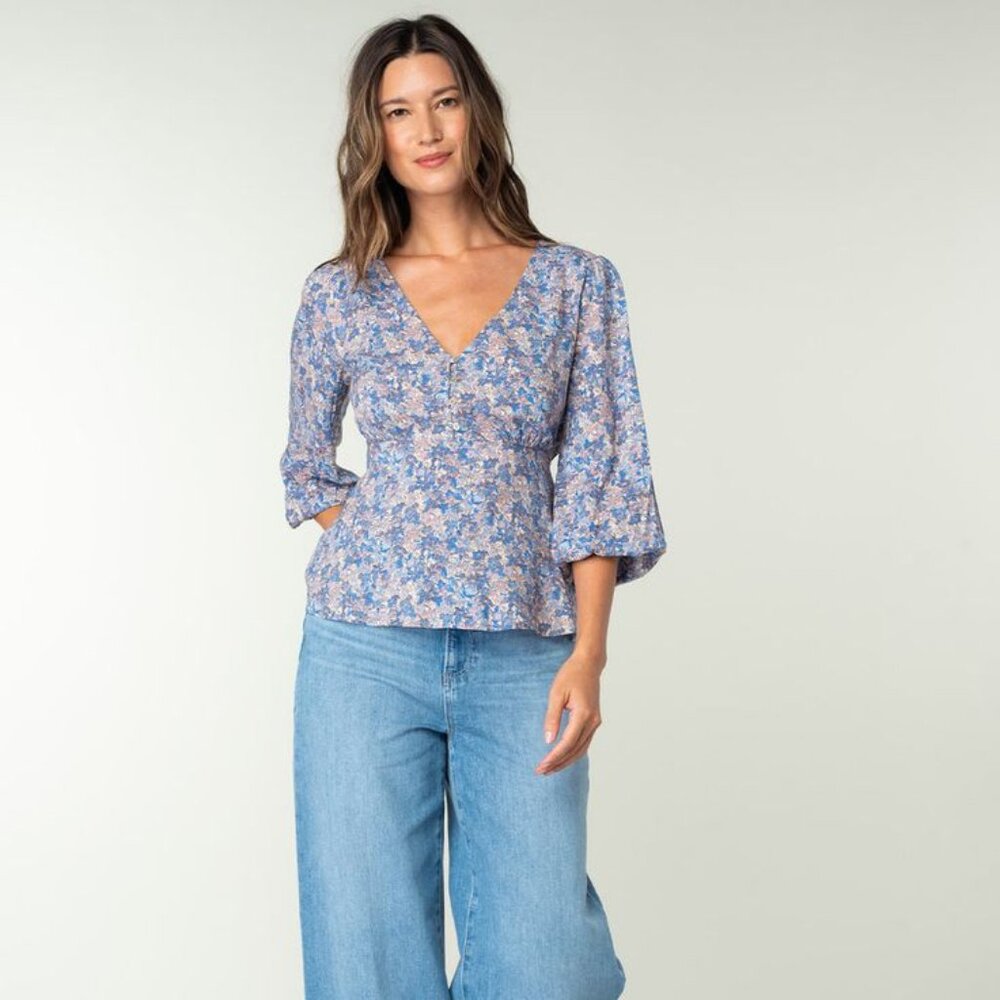 LOVESTITCH Mirabelle Peplum Top NWT (SMALL)